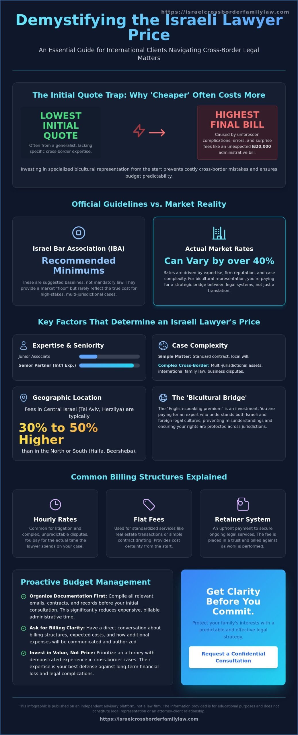 Israeli Lawyer Price Guide: Understanding Legal Fees and Cross-Border Costs