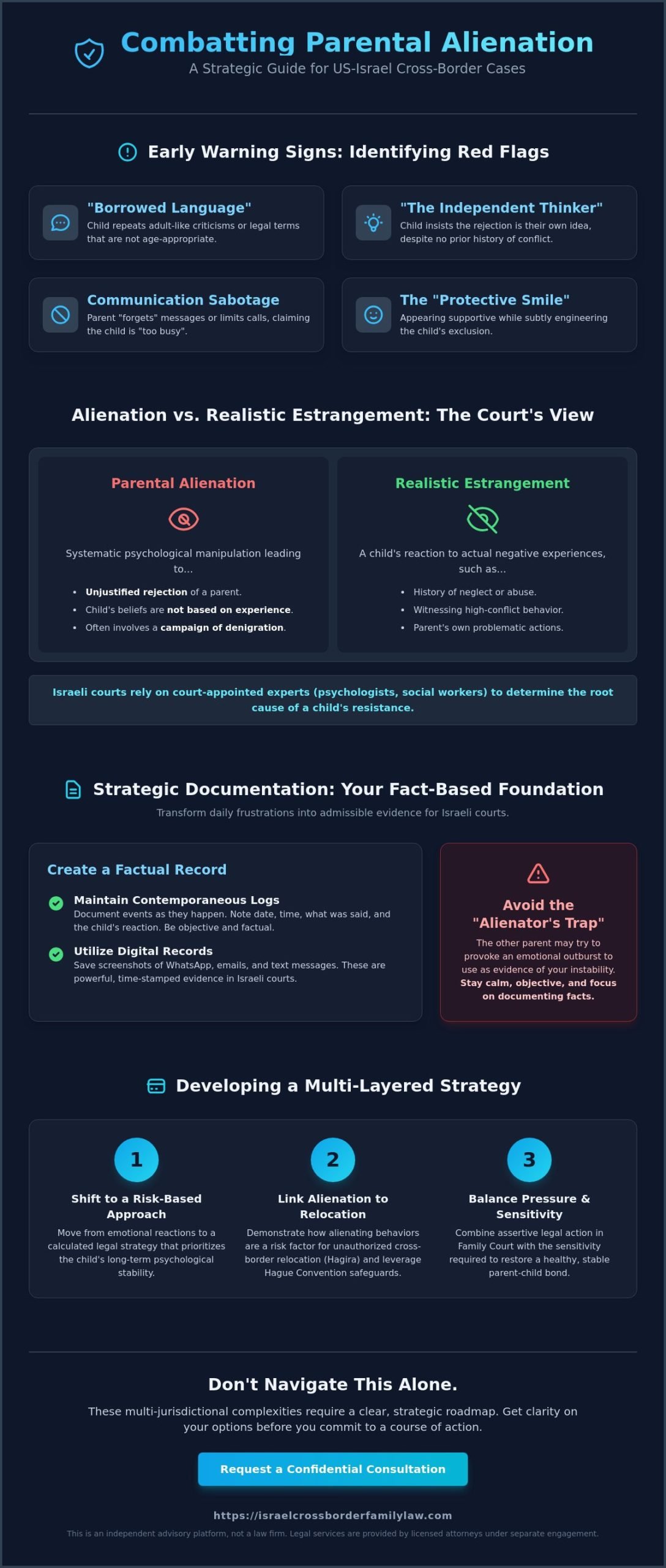 Legal Strategies to Combat Parental Alienation: A US-Israel Guide