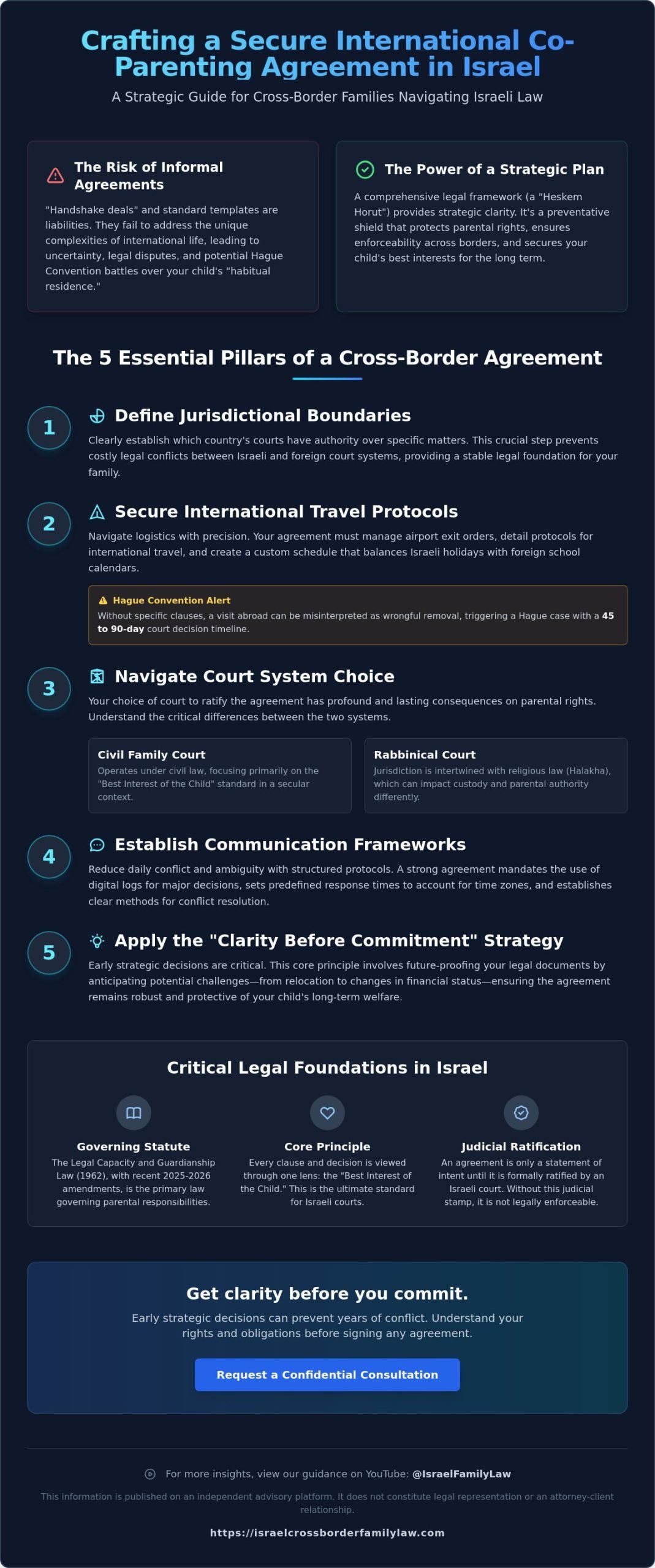 How to Create an International Co-parenting Agreement in Israel: A 2026 Guide