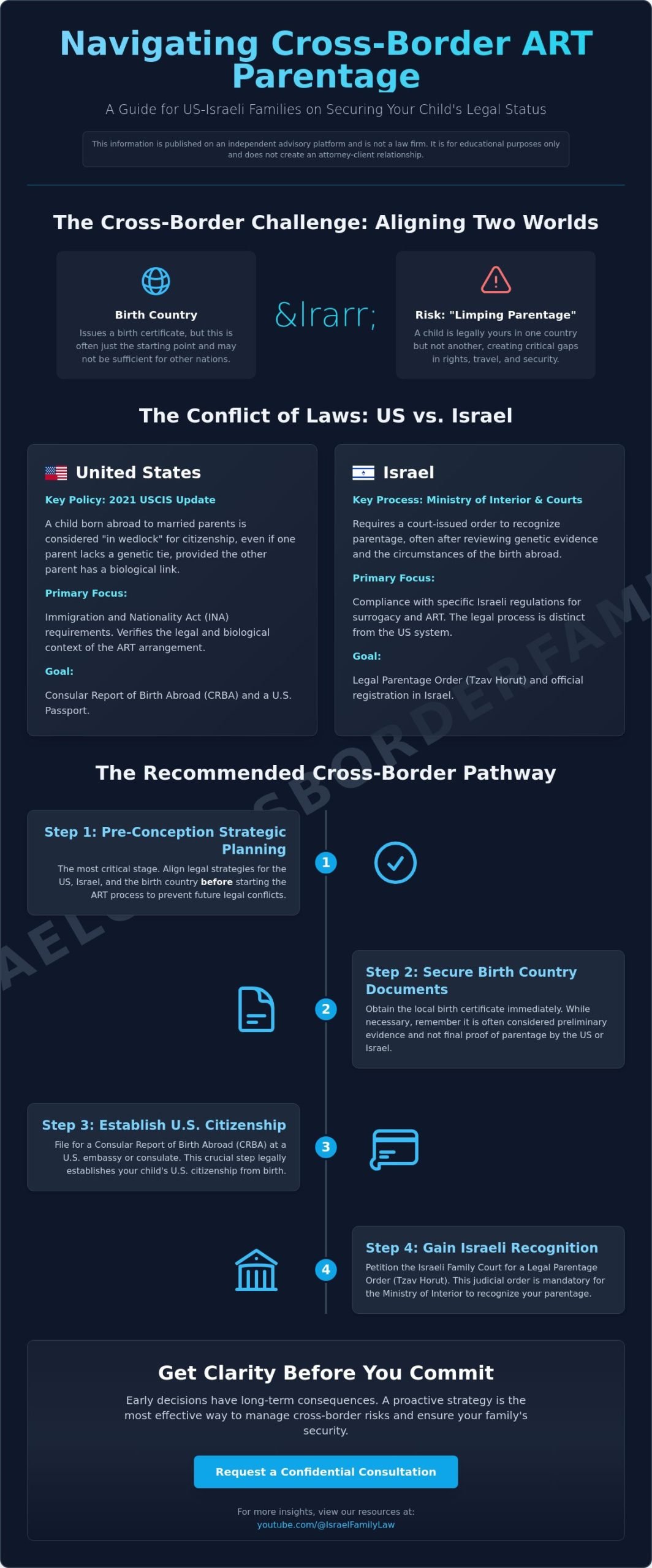 Legal Parentage for Children Born via ART Abroad: A US-Israel Guide
