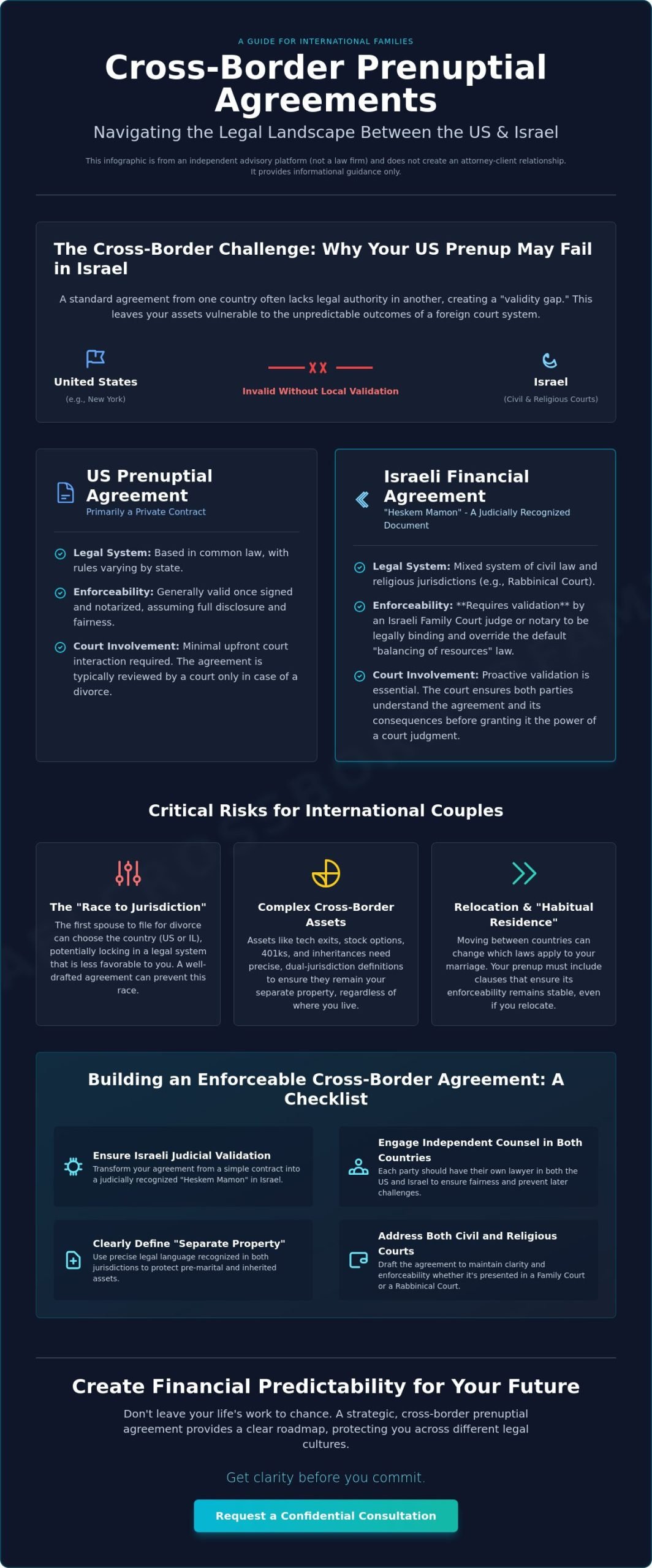 Prenuptial Agreement for International Marriage: A US-Israel Strategic Guide