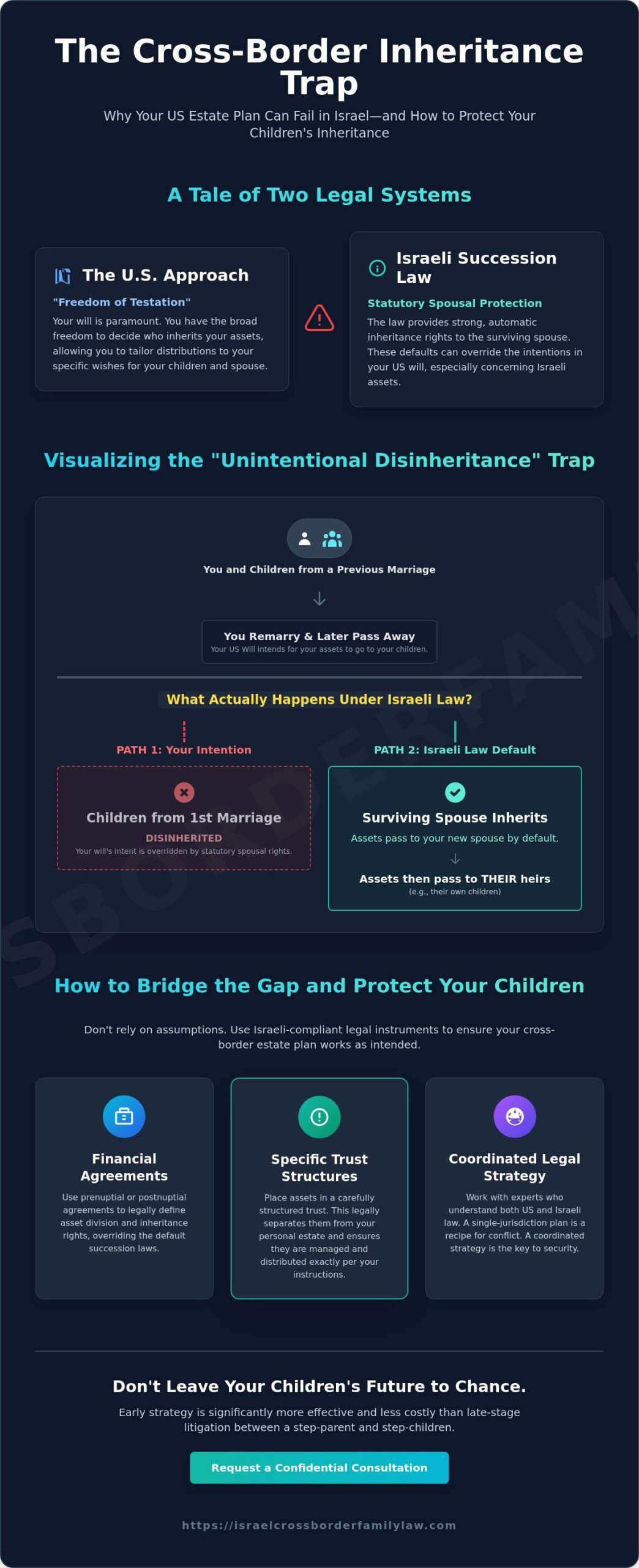 Rights of Children from a Previous Marriage in Inheritance: A US-Israel Guide
