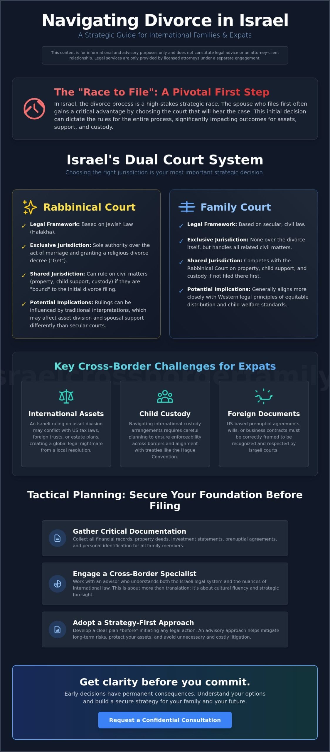 English Speaking Divorce Lawyer in Tel Aviv: Navigating Cross-Border Family Law