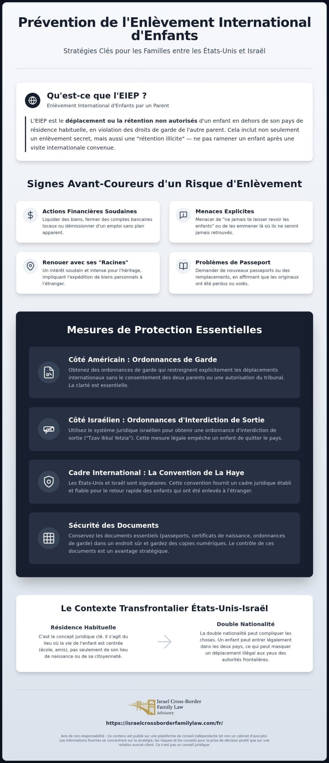 Prévenir l'enlèvement international d'enfants : Un guide juridique